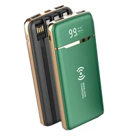 20000mah portable qi wireless charger power bank built in cable powerbank for iphone 13 12 x samsung s21 huawei xiaomi poverbank