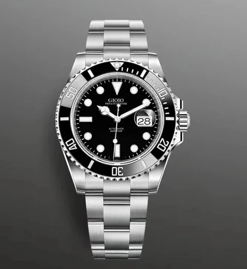 

Мужские автоматические механические часы синие зеленые керамические