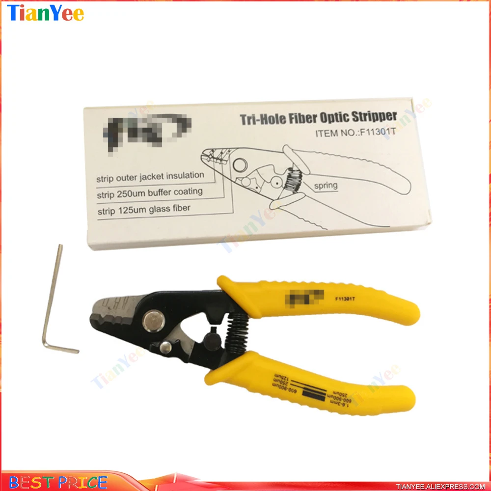 

High quality original 3-ports F1S F11301t 10Pcs / Lot Fiber Optic FS Stripper for For stripping 125um 250um fiber coating Tool