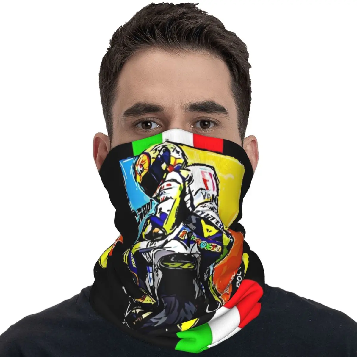 Фото 46 Motorcycle Racing Balaclava Rossied Outdoor Sports Face Cover Mask Women Fashion Punk Sun Protection Bicycle Mask №3