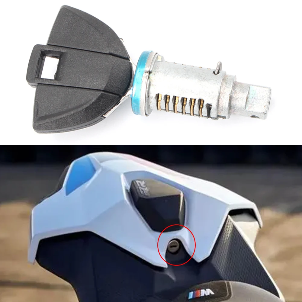

For BMW S1000RR S1000R 2016 2018 2017 2015 S 1000RR S1000 RR 2015-2018 Motorcycle Rear Passenger Seat Lock Core Key Set