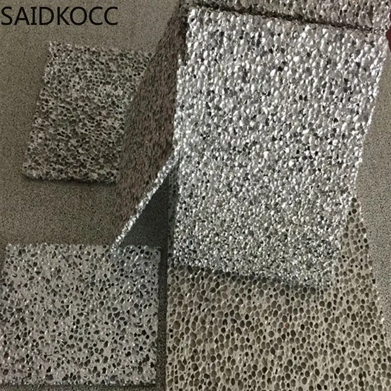 SAIDKOCC Customizable Low Cheap Price Closed Cell Aluminum Foam Al Metallic Foam Sheet Panels