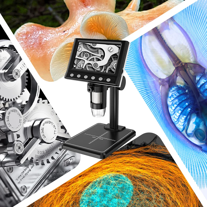 Цифровой микроскоп с ЖК-дисплеем 1000-кратное увеличение