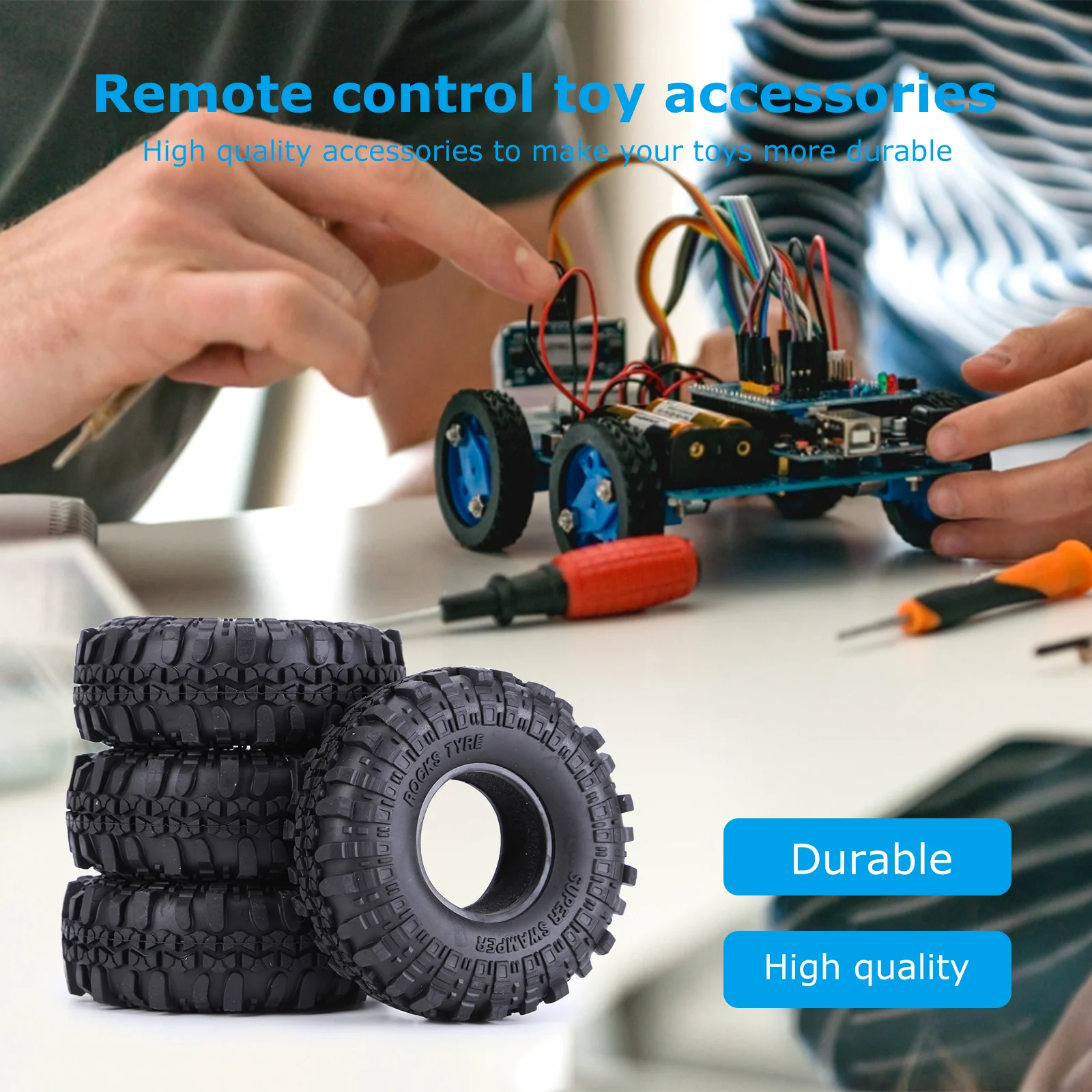 

AUSTAR AX-4020 4 шт. 108 мм Резиновые Колесные шины для 1/10 RC Crawler Axial SCX10 90046 SCX10 III