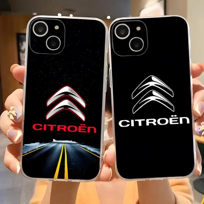 

Модный чехол для телефона в спортивном автомобиле Citroen, прозрачный чехол для Iphone 14 Pro Max 11 12 Mini 13 6 6s 7 8 Plus X XR XS SE2020