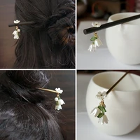 asymmetric lily of the valley tassel hair stick chinese ancient style hair stick daily hairpin hair accessories for women