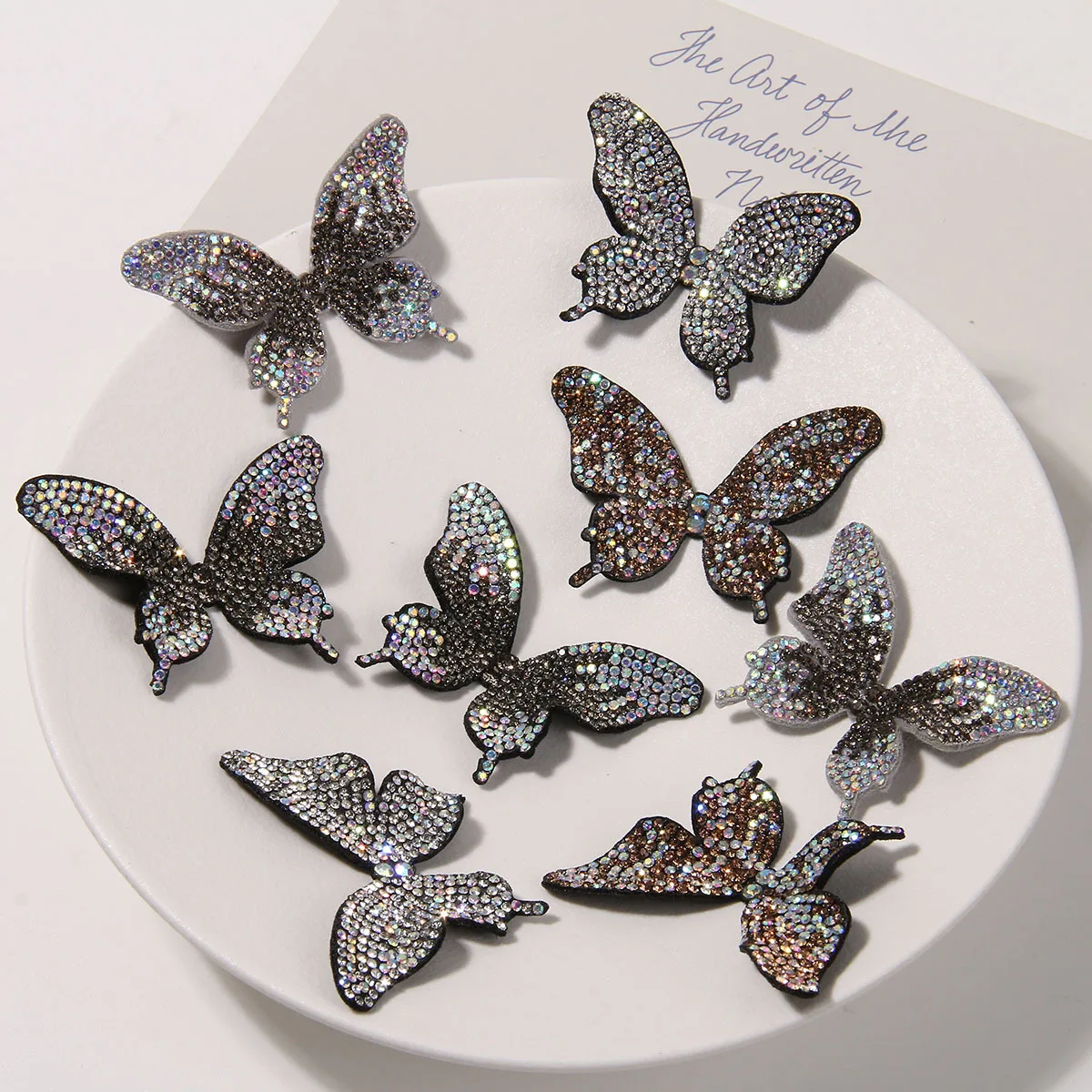 Стильные и простые трехмерные аксессуары для волос в виде бабочек 2 шт.