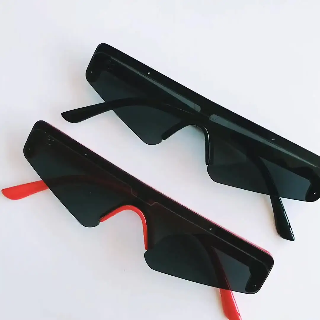 

Trend New Sports Sunglasses Men Adult Fashion Personality One-Piece Sunglasses Catwalk Accessories WomenGlasses