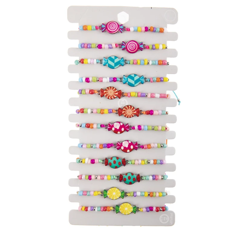 12 шт./партия шнурки для браслета с эмалью