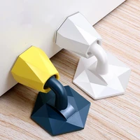 mute non punch silicone door stopper anti collision device punch free suction door buckle no punch suctionsticker doorstop