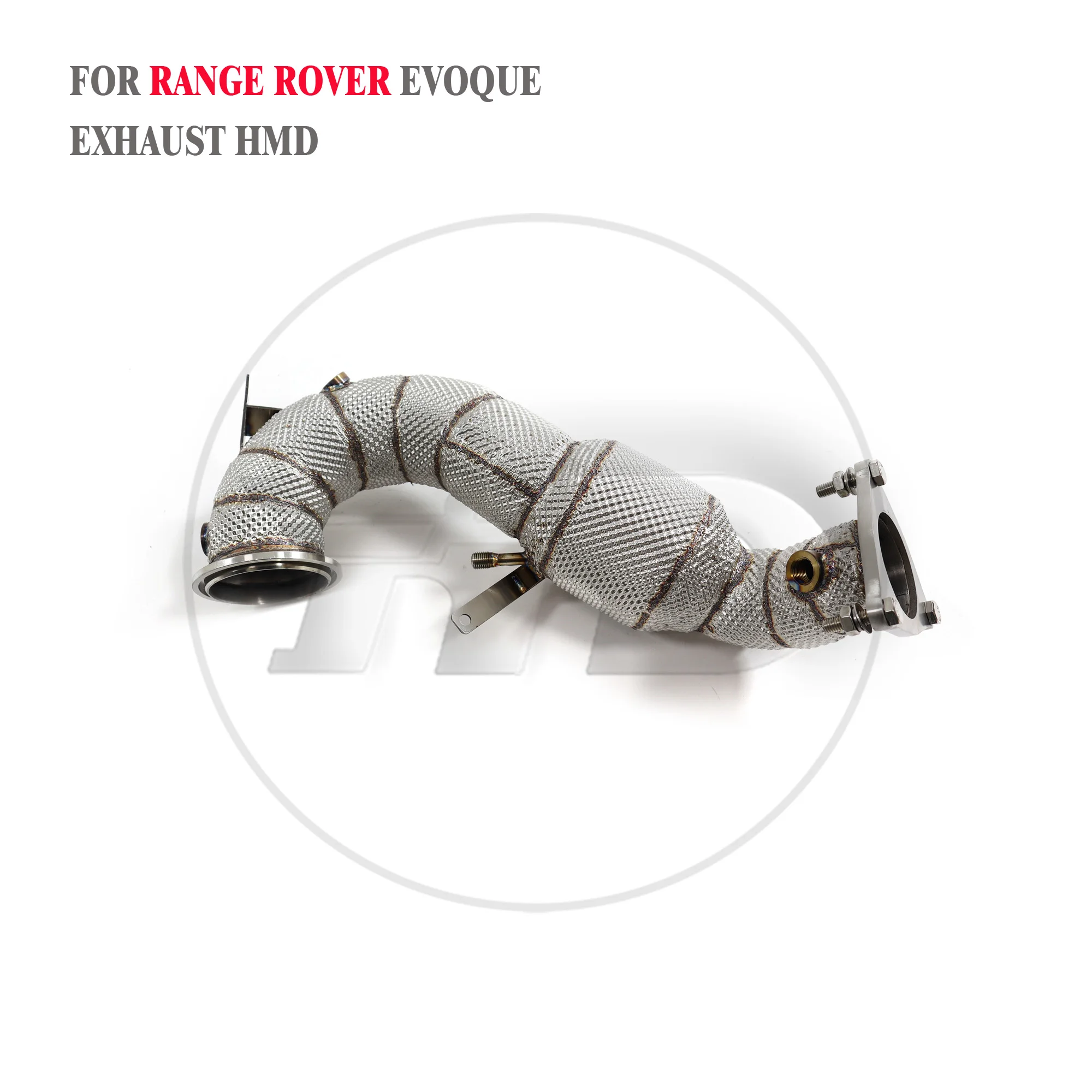 

HMD Exhaust System High Flow Performance Downpipe for Land Rover Range Rover Evoque 2.0T Catted Catless Pipe Without Heat Shield