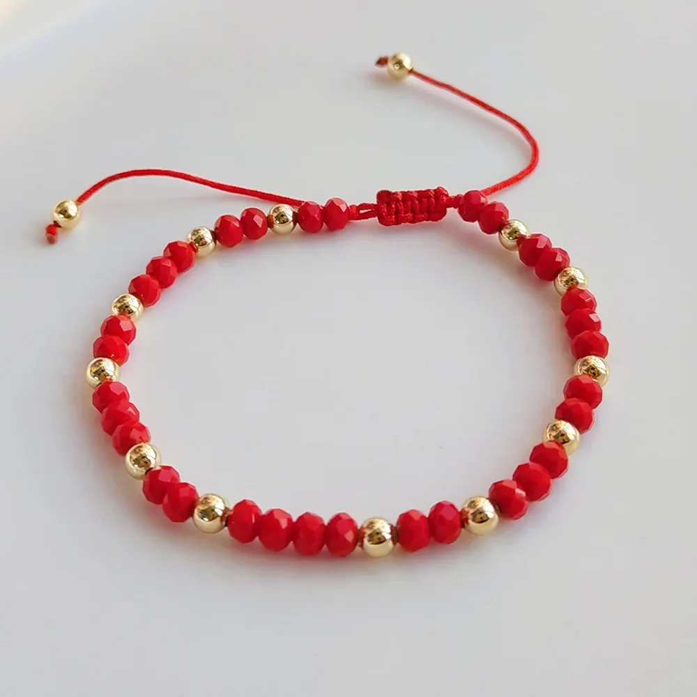 Регулируемый браслет ручной работы со стразами