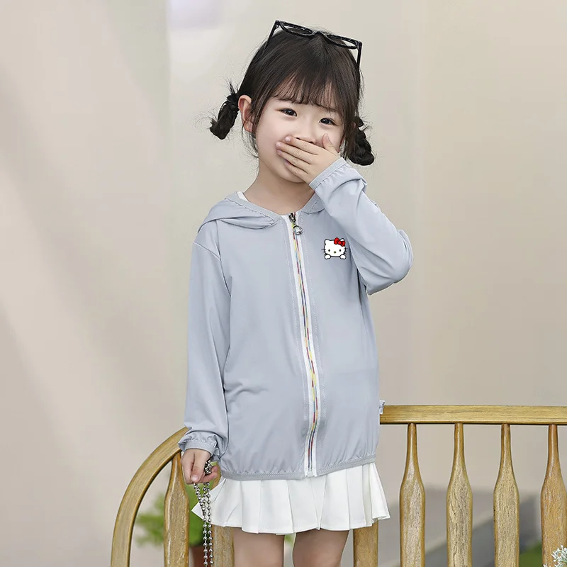 Детская Солнцезащитная куртка с рисунком из мультфильма My Melody Kuromi