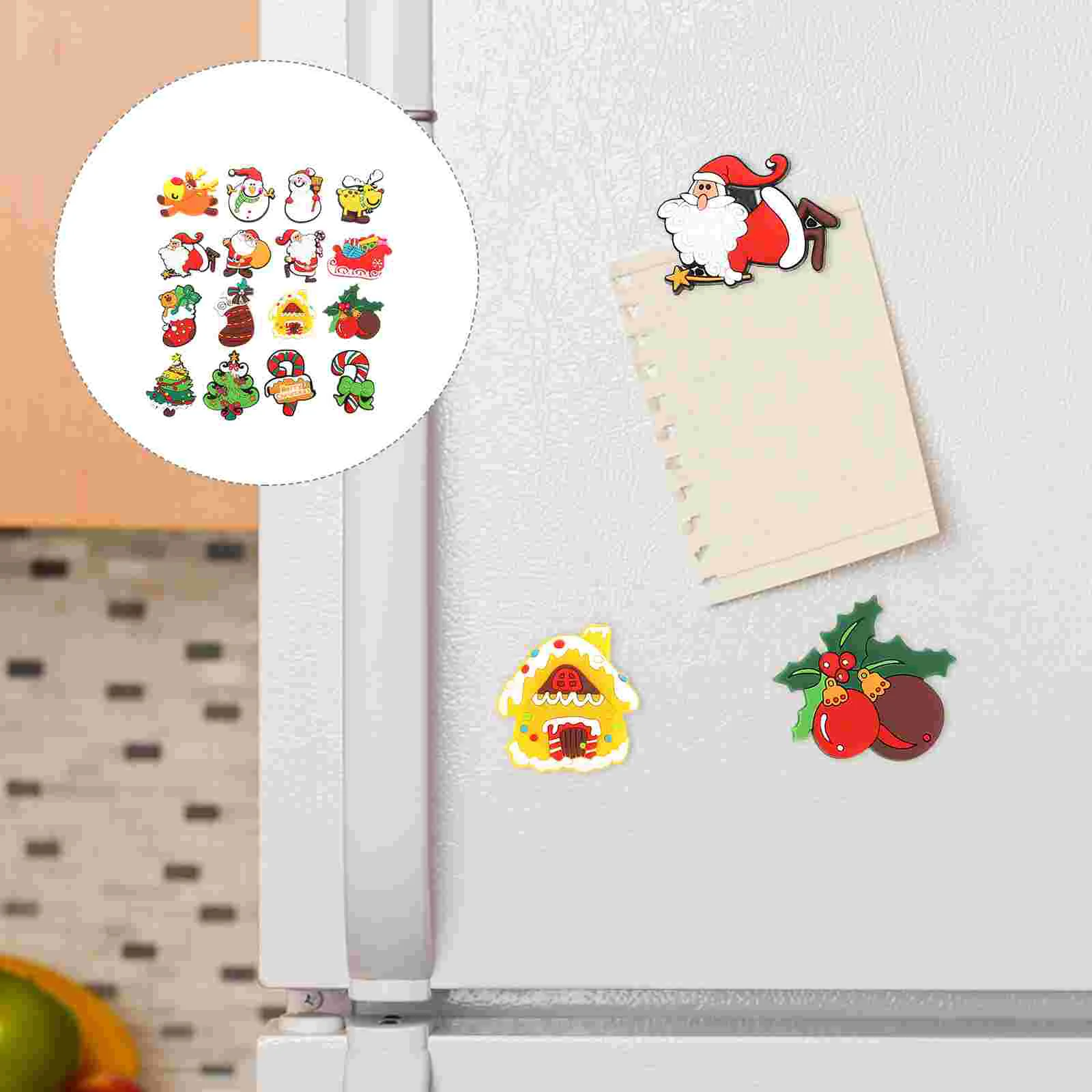 

16pcs Decorative Refrigerator Magnets Christmas Magnets Cartoon Fridge Magnets Fridge Magnets Fridge Magnet Accessories