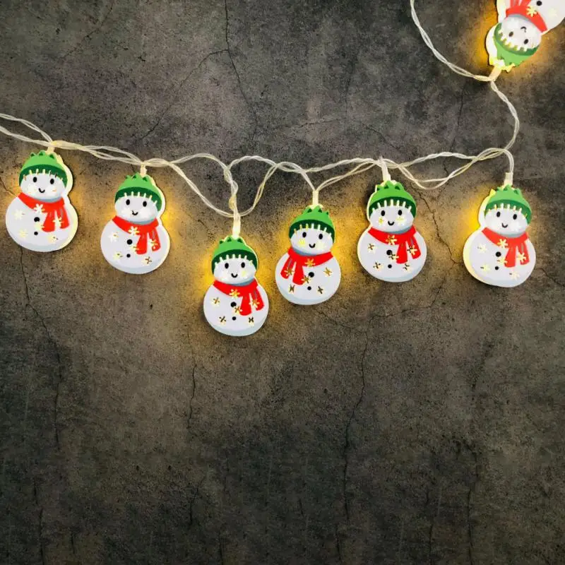 

Battery Power String Light Christmas Lights Home Party Decoration Navidad Led Lights Xmas Tree Snowman Santa Claus Fairy Light