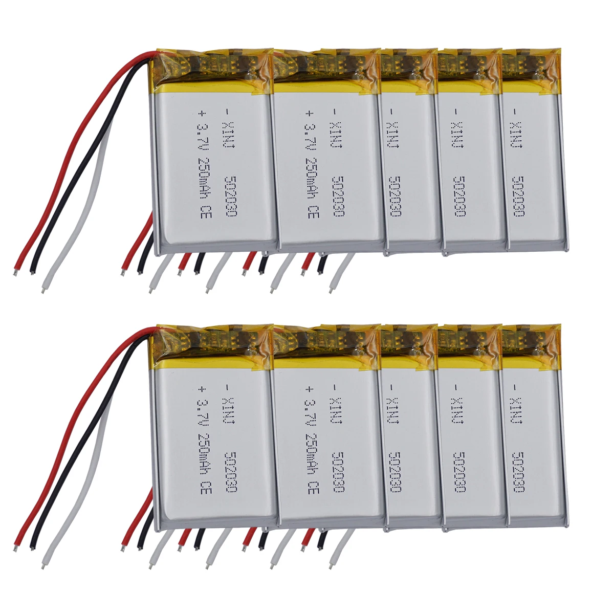 Литиевая батарея 3 7 В 250 мАч 0 925 Втч 502030 10 шт