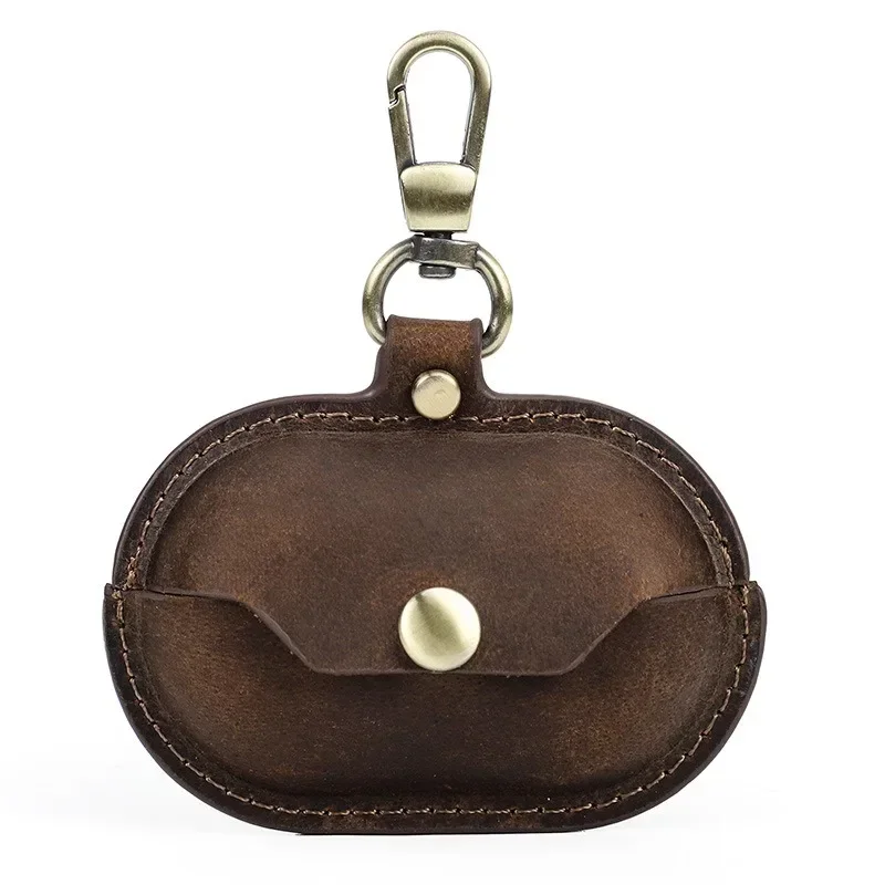 Чехол из натуральной кожи для наушников Sony Ambie Sound противоударный чехол зарядное