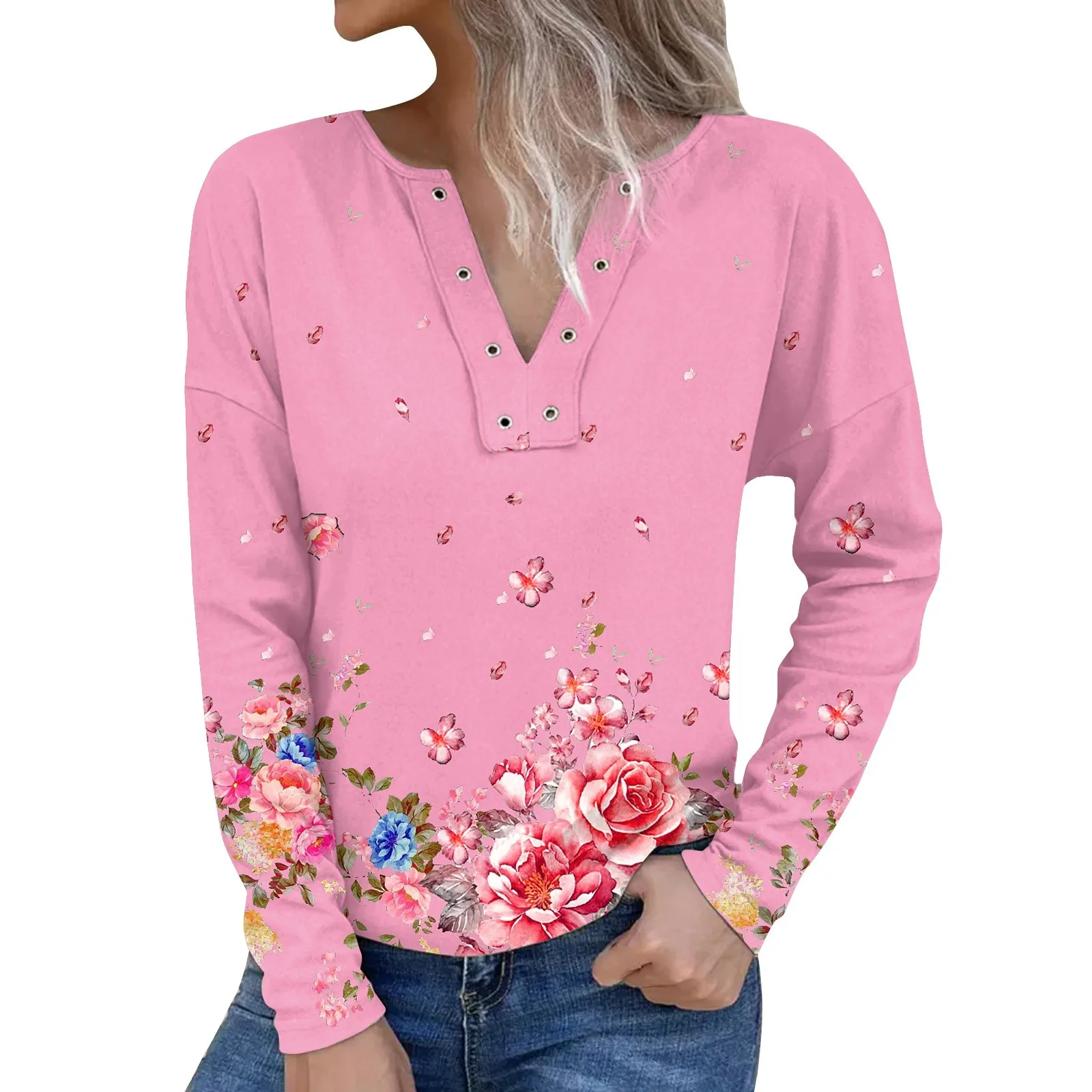 

Женская одежда, Модный женский пуловер с V-образным вырезом, свитер, повседневные женские толстовки с длинными рукавами, бесплатная доставка Худи