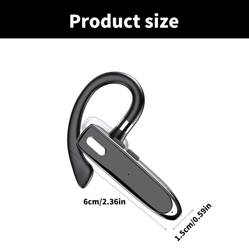 YYK-530 Беспроводные наушники-вкладыши BT5.2 Спортивная гарнитура-крючок с одним ухом