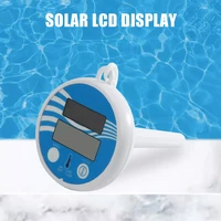 solar powered digital thermometer accurate water temperature gauge easy measure tool indoor outdoor swimming pool spas hot water
