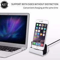 2 in 1 usb cable data phone charger dock stand lightningtype cmicro usb port desktop charging dock for iphone x xs max xr 6 6s