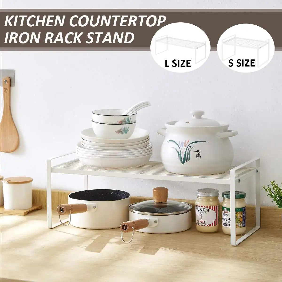 

Home Closet Organizer Storage Shelf for Kitchen Rack Space Saving Makeup Organizer Wardrobe Decorative Shelves Cabinet Holders