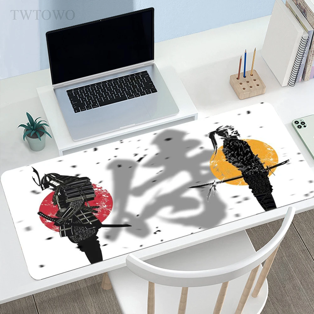 

Japan Samurai Mousepad Custom Computer New Large Mouse Mat MousePads Desk Mats Natural Rubber Office Carpet Laptop Soft Mice Pad