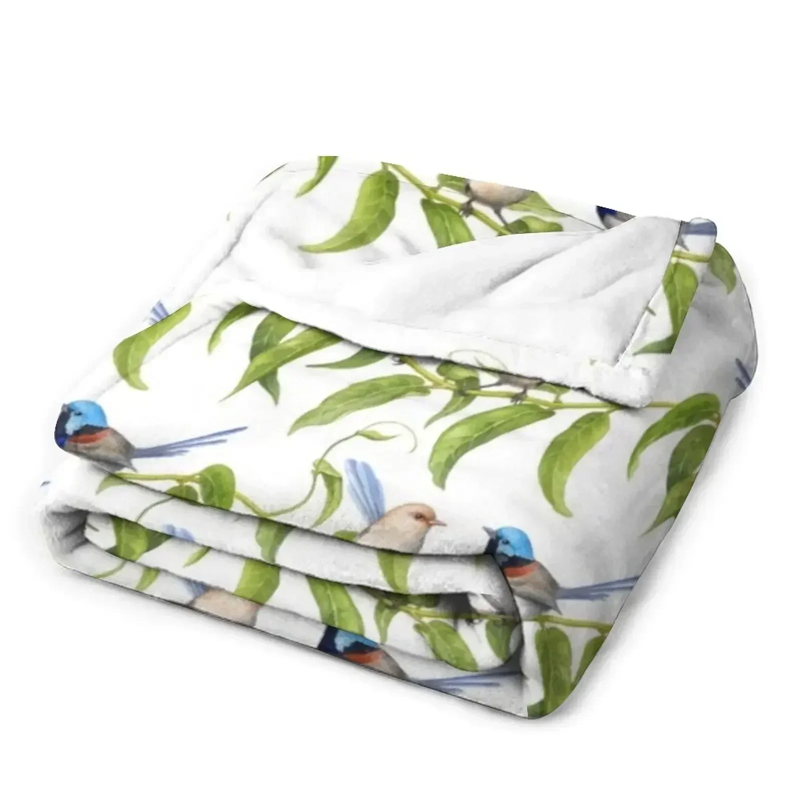 Пестрый Fairy-Wrens - от Nadya Neklioudova Плед плед на диван теплые зиму Одеяла