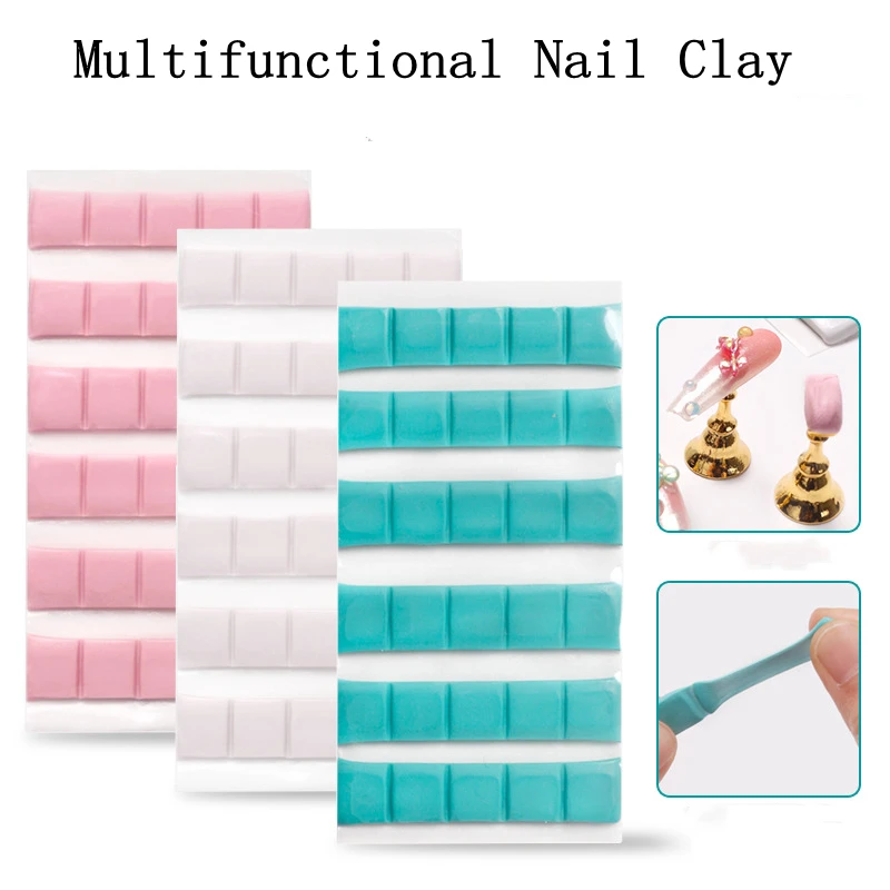 Клейкая искусственная многоразовая подставка для практики ногтей наклеек на