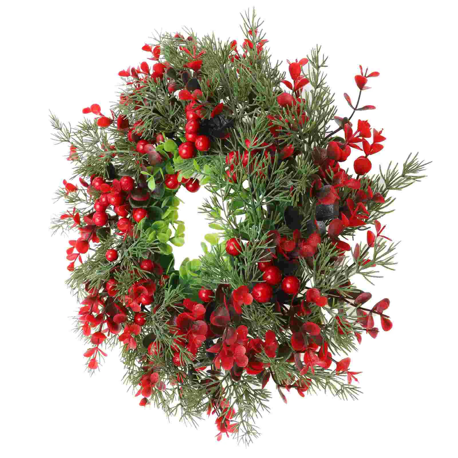 

Wreath Christmas Doorwreathsfront Pendant Garland Outdoor Berry Windows Artificial Red Winter Party Hanging Decorative Holiday