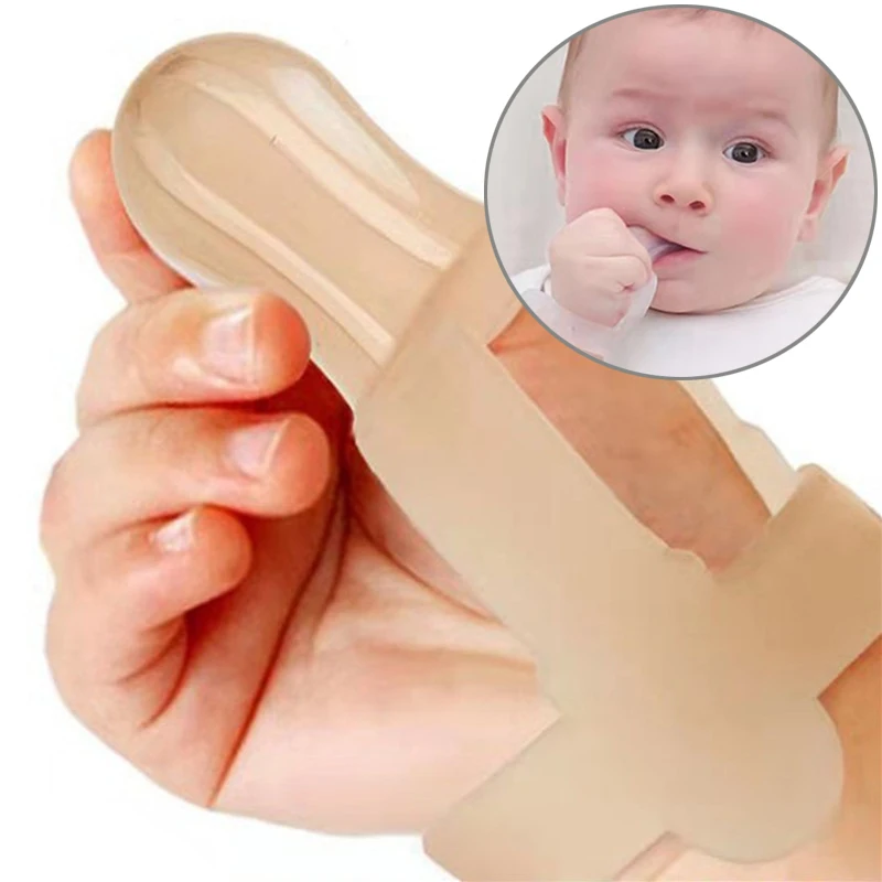 

Baby Safety Hand Teether Children Anti-eating Hand Teething Toys Newborn Silicone Corrector Kid Molar Toy Boy Girl Thumb Teether