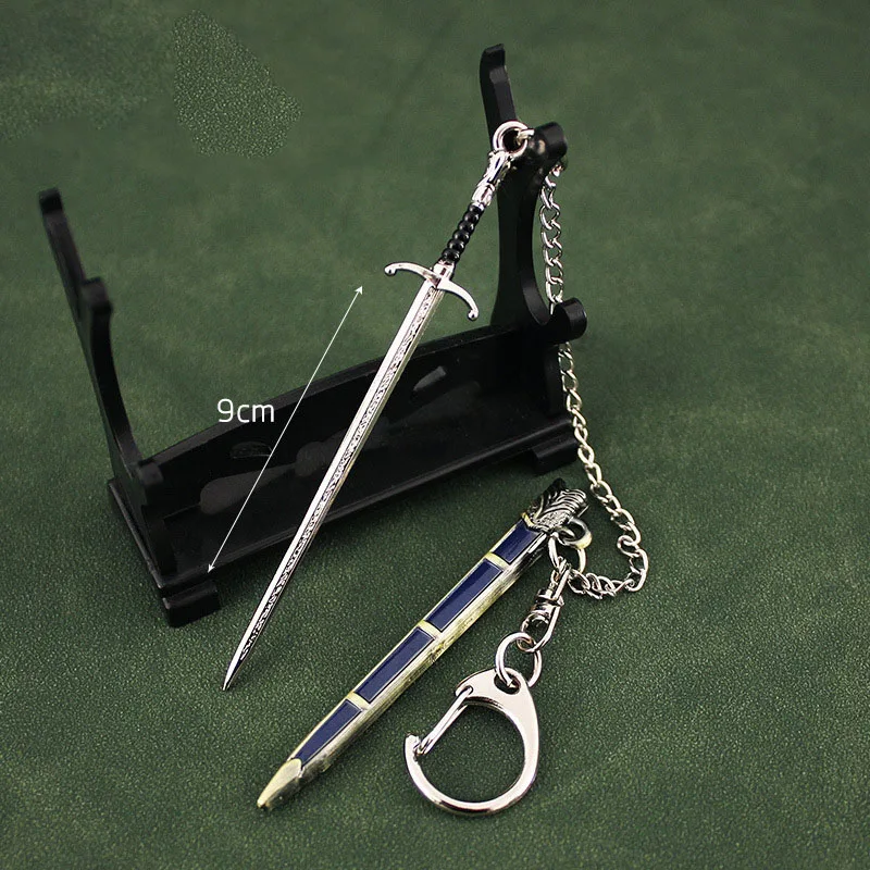 

Game TV Series Peripherals of Thrones Weapon 9cm Mini Longclaw Sword Keychain Samurai Sword Express Box Opener Kids Gift Toys