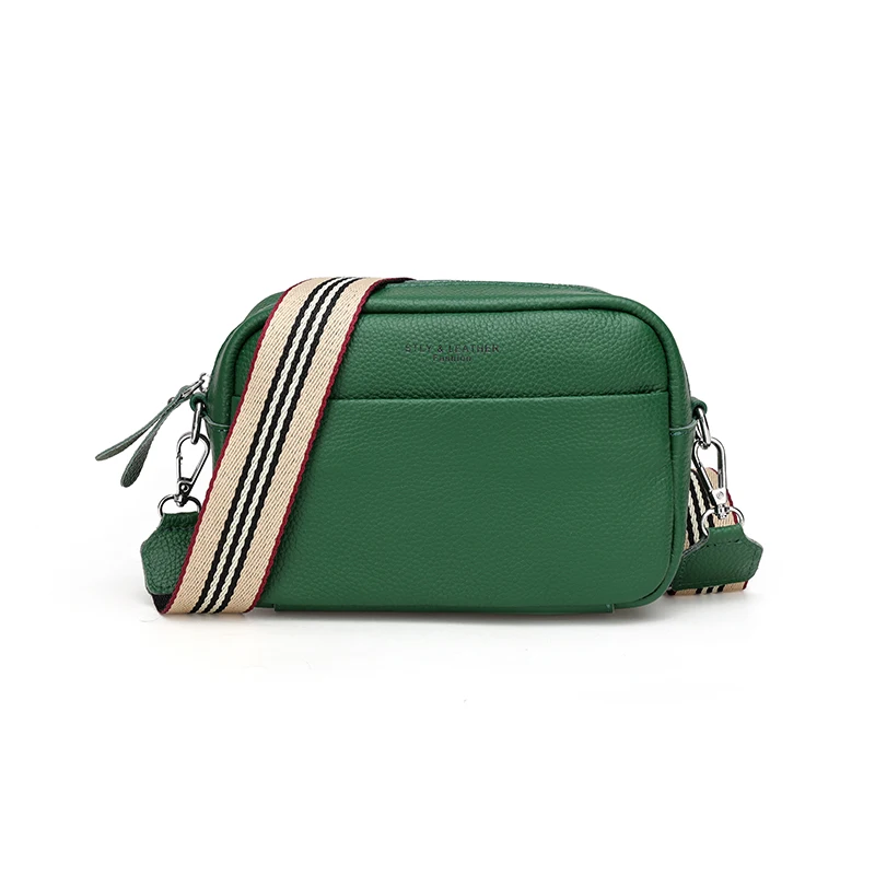 

New Vintage Crossbody Cowhide Cell Phone Shoulder Bag Genuine Leather Messenger Bags Fashion Daily Use For Women Wallet HandBags