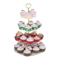 3456 layers clear acrylic cake stand heart shaped for wedding party birthday party cupcake stand tea party cake serving tray