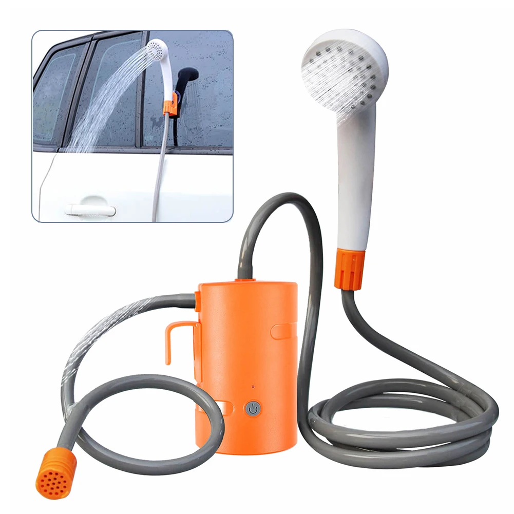 

USB Rechargeable Outdoor Camping Shower Pump Watering Car Wash Travel Portable Multifunction Waterproof Emergency Hanging Bath