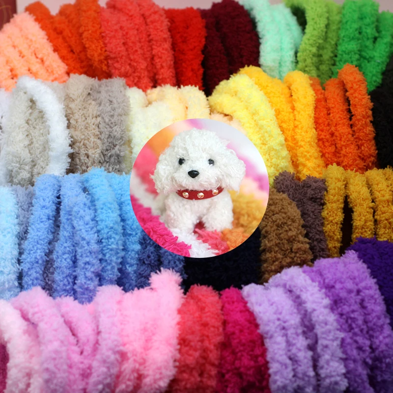 

1m Plush Twisting Sticks DIY Handmade Bowknot Headdress Plush Thick Thread Colour Miniature Doll House Decorate Supplies
