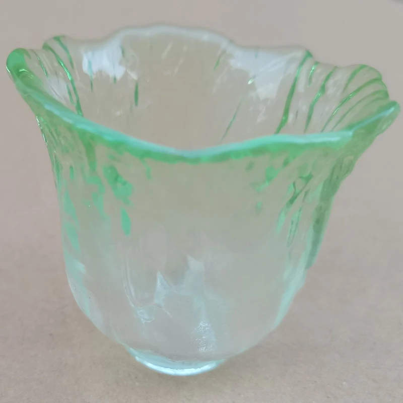 

Thick Wall Tea Chinese Cabbage Shape Cup Glass Champagne Wine Transparent Espresso Coffee Creativity Unusual Drinkware Utensils