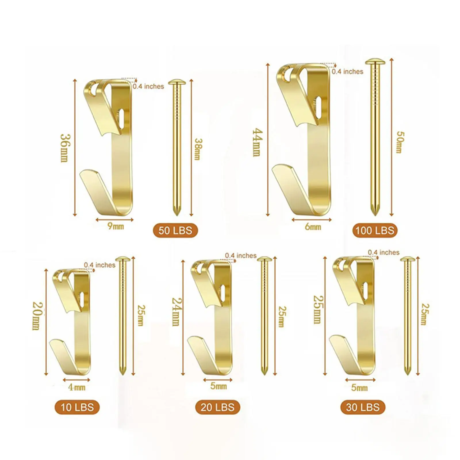 130x вешалки для картин подвесной набор железные с Стальными Гвоздями