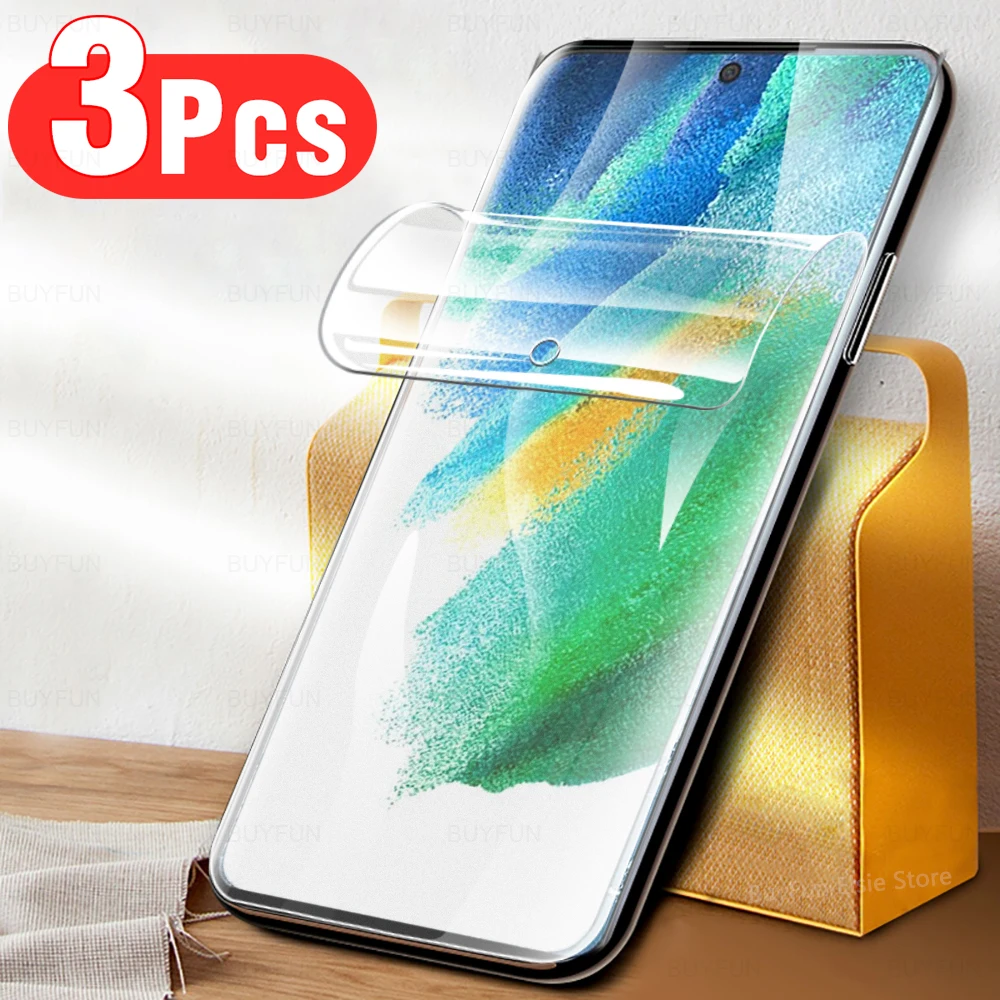

Гидрогелевая пленка для Samsung S21 FE, защитная пленка для экрана с полным покрытием для Galaxy S21 FE S21fe 5G, не стекло, 3 шт.