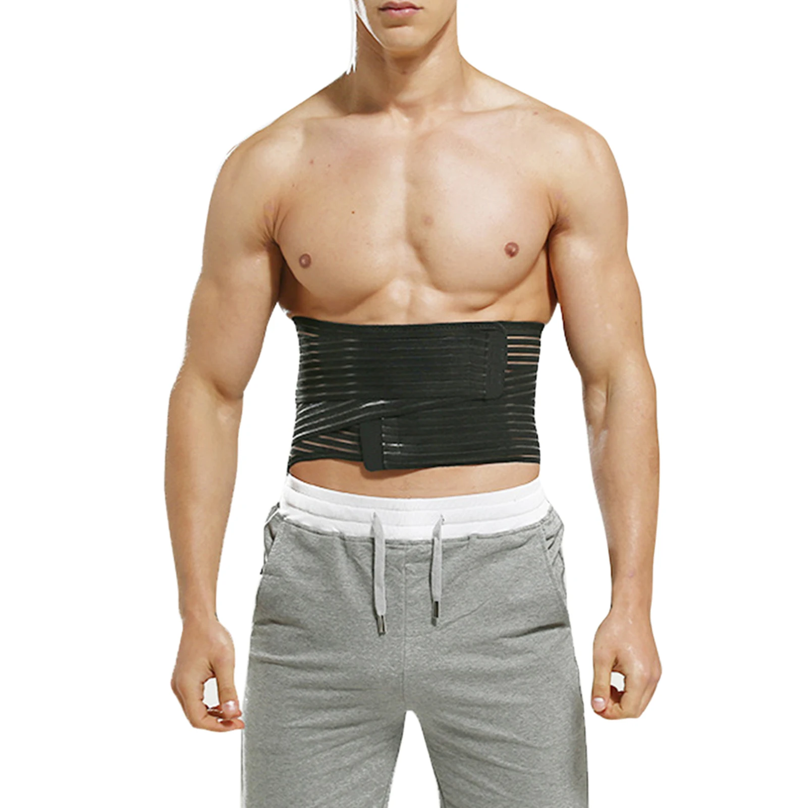 

Men Women Body Shaper Fitness Gym Back Support Abdomen Belt Waist Trainer Breathable Slimming Lumbar Protection Sweat Band Home