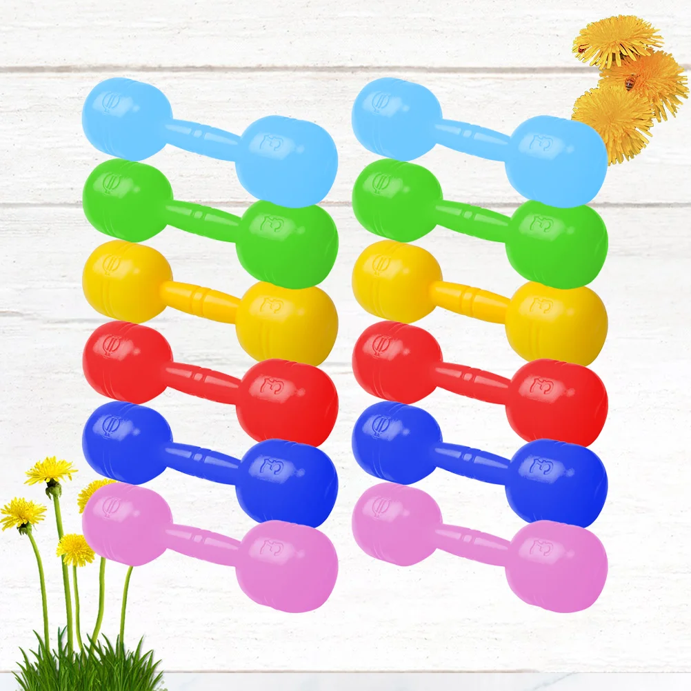 

Set Dumbbells Dumbell Kids Dumbbell Toy Children Barbells Plastic Exercise Hand Kindergarten Stand Rack Adjustable Dumbells Mini
