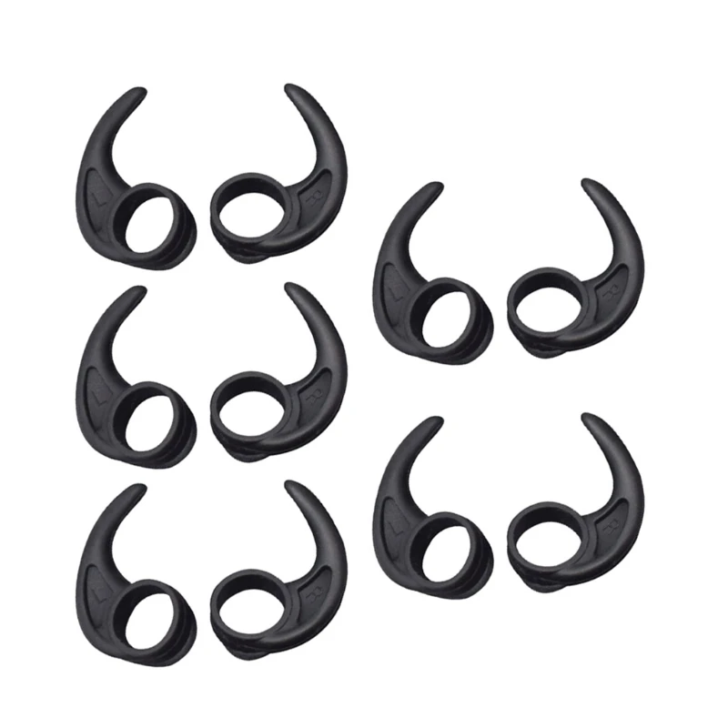 

5 Pairs Silicone Earbud Hooks Ear Hooks Earphone Sport Grips Flaps W-ings Adapters Eartips Replacement Hot Favorable