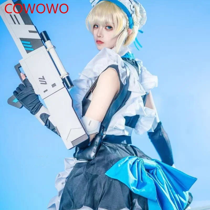 Фото COWOWO Blue Archive Asuma Toki Maid Outfit Косплей Костюм Cos Game Аниме Вечеринка Униформа Хэллоуин Играть Ролевая Одежда Одежда №3