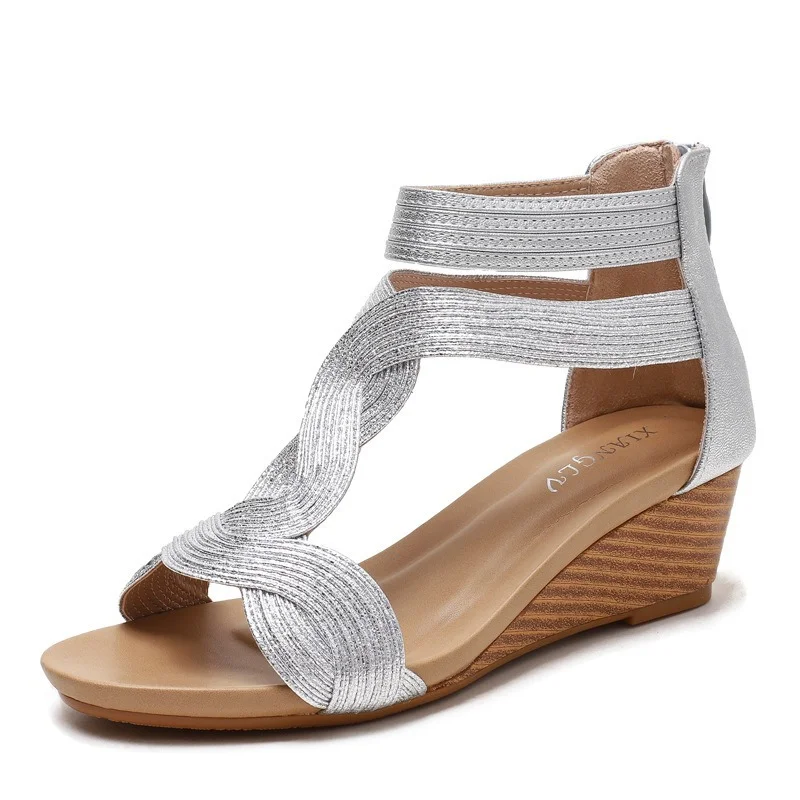 

Brand Sandals Casual Shoes Summer Women Sandals Plus Size Open Toe Rhinestone Sexy Shoes Woman Fashion Sandals