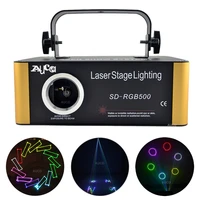 500mw rgb dmx sound laser animation scan projector stage light scanner for home dj disco party bar beam light sd card program