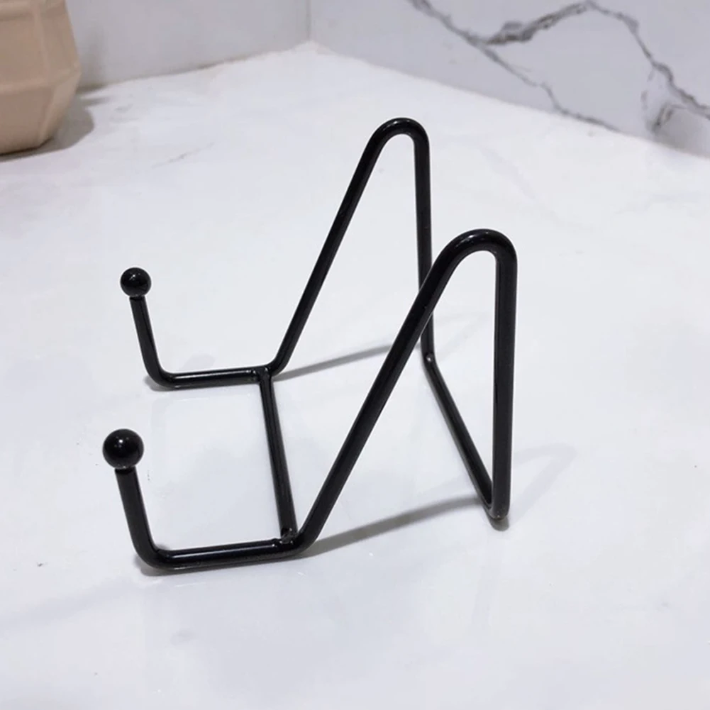 

3/4/6In Diy Picture Frame Black Iron Plate Display Display Stand Metal Easel Stand For Picture Frame Dish Rack Shelf Home Decor