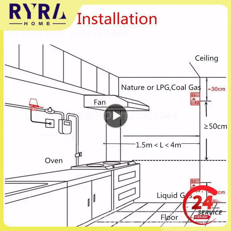 

1~8PCS Lpg Alarm Sensor Us Ck-2008c Natural Gas Leak Detector Smart Home Security Light Flash And 85db Sound Alarm New 220v Ac