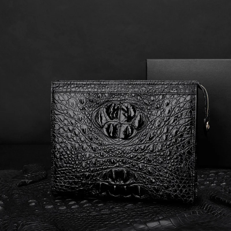 Men's Luxury Leather Business Large Capacity Envelope Handbag High Quality Clip Laptop Bag Cozy Casual Clutch Men Messenger Bags