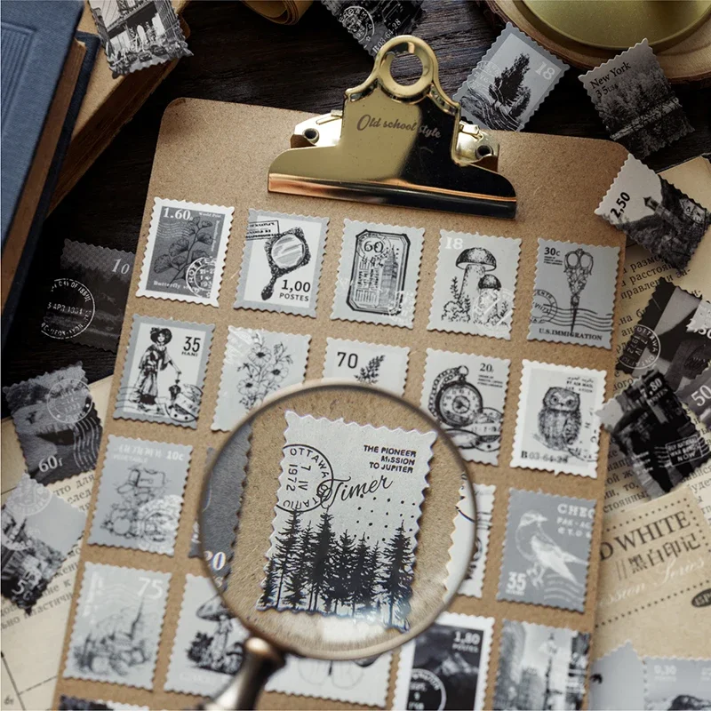 45 шт. винтажные наклейки-штампы для путешествий