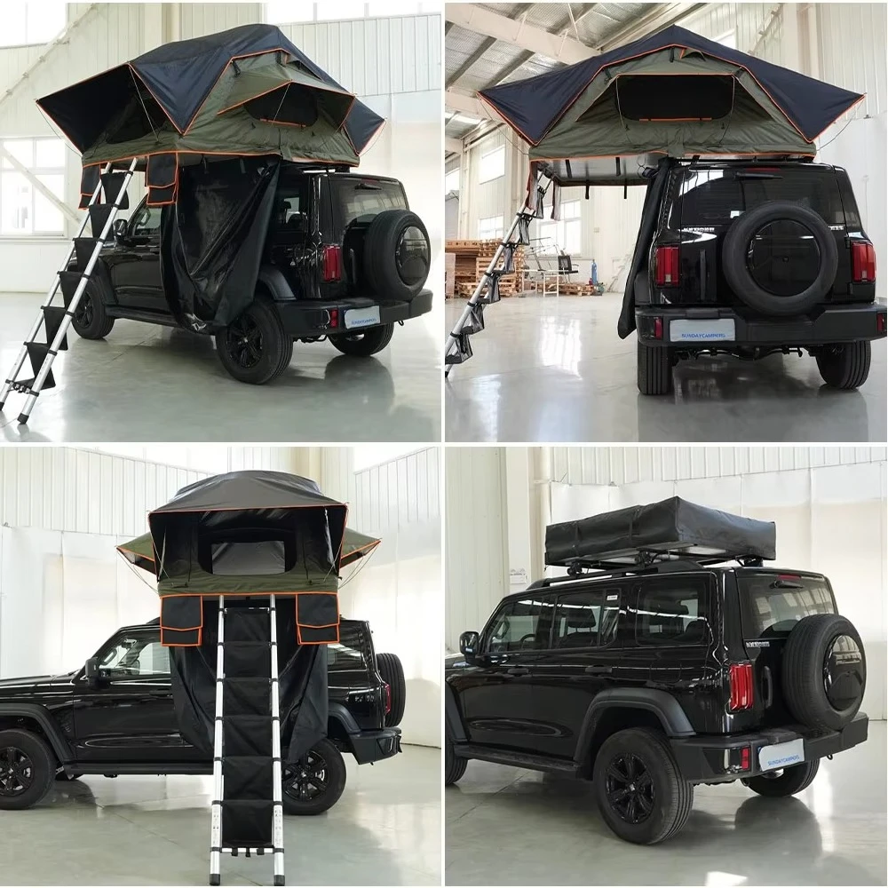 Фото Tente De Toit Voiture Автомобильная палатка на крыше Camper 4X4 Палатка на крыше Кемпинговая палатка на крыше автомобиля №2